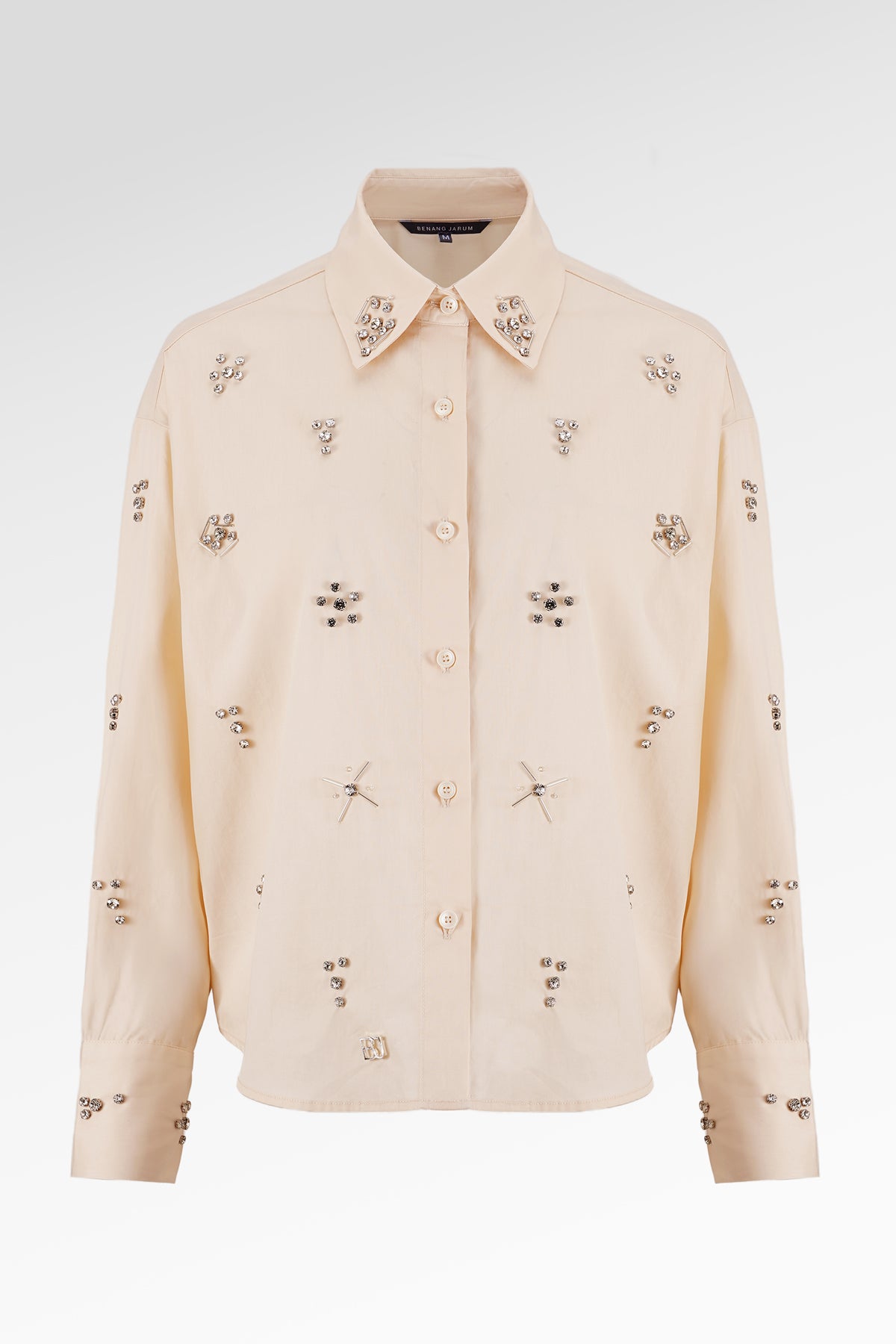 Jilian Beads Shirt - Beige