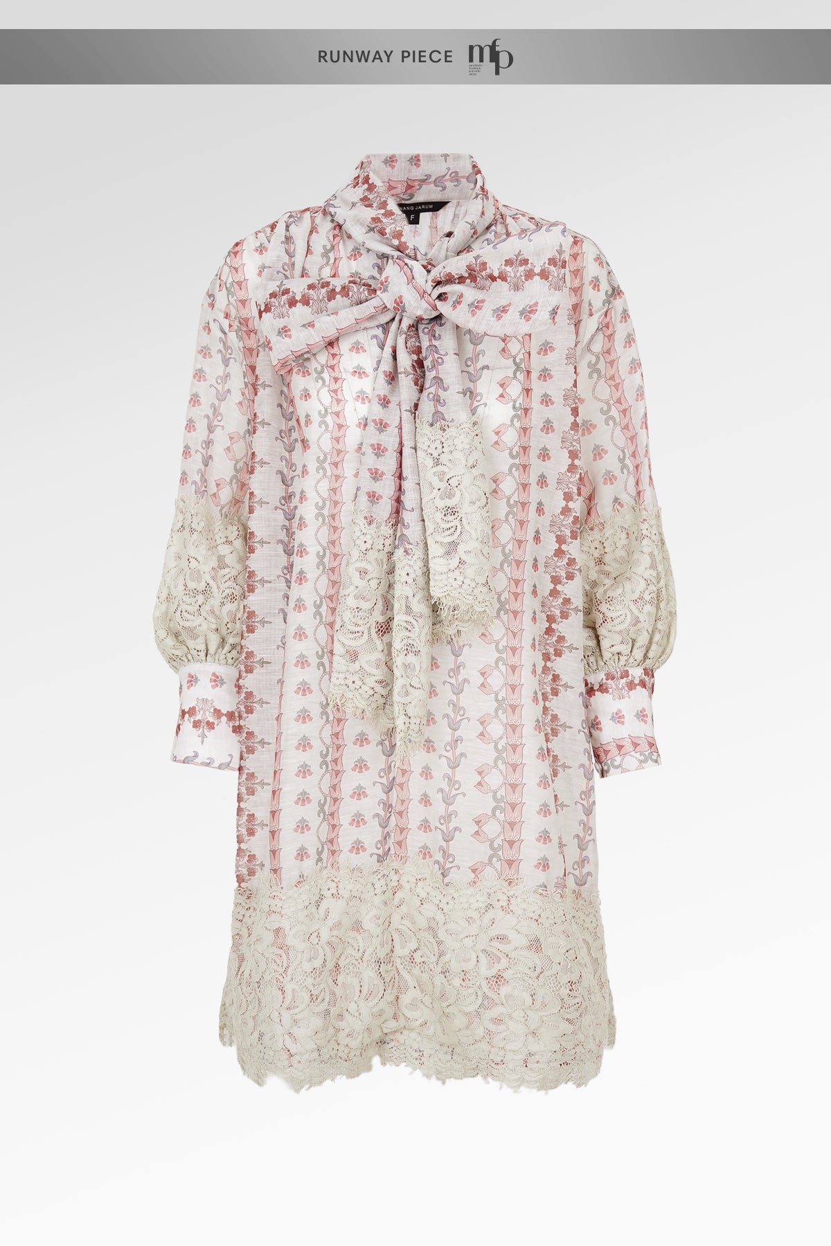 The Regal Bow Embroidery Blouse - Sungold